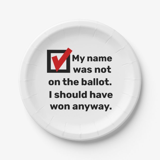 Spaß der Wahlen 2024 Pappteller (Vorderseite)