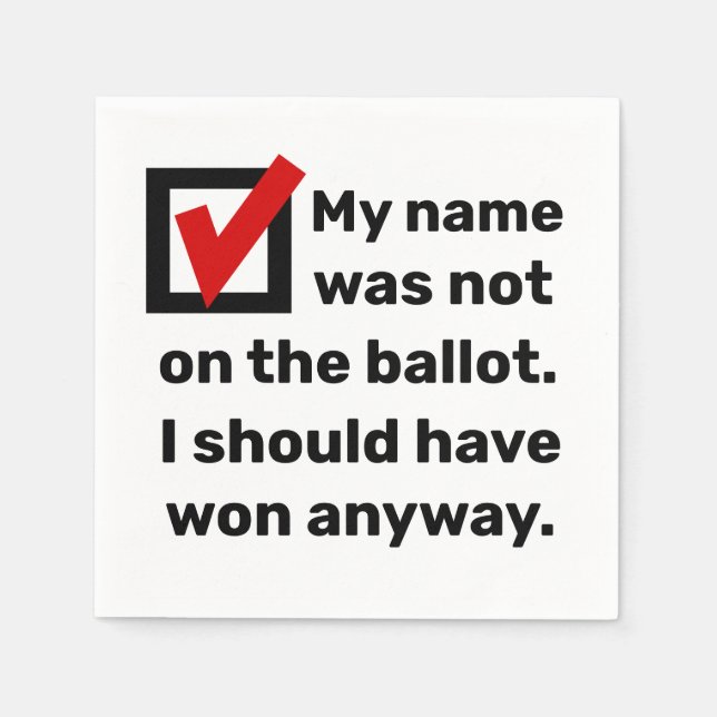 Spaß der Wahlen 2024 Serviette (Vorderseite)