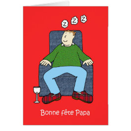 Spaß des französischen Vaters zum Cartoon