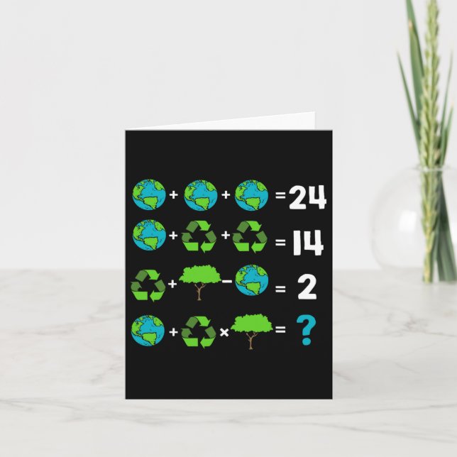 Spaß des Mathematiklehrers Tag der Erdordnung Karte (Vorderseite)