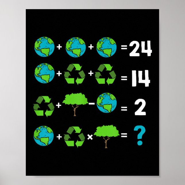 Spaß des Mathematiklehrers Tag der Erdordnung Poster (Vorne)