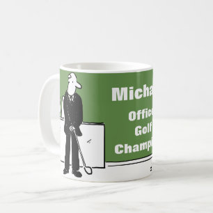 Spaß Design für den Golfschläger. Office Golfer Kaffeetasse