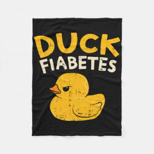 Spaß Diabetes Bewusstsein I Duck Fiabetes I Cool R Fleecedecke
