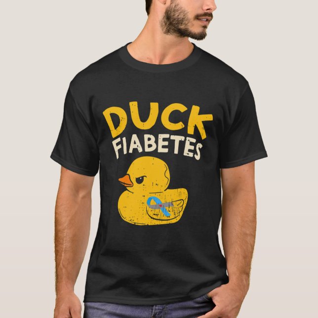 Spaß Diabetes Bewusstsein I Duck Fiabetes I Cool R T-Shirt (Vorderseite)