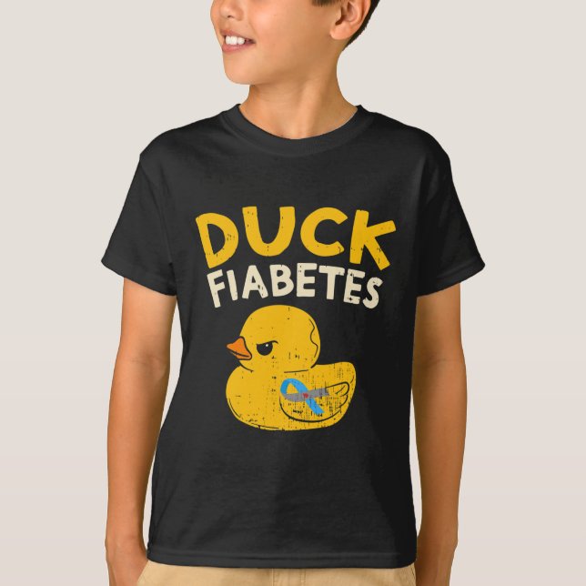 Spaß Diabetes Bewusstsein I Duck Fiabetes I Cool R T-Shirt (Vorderseite)