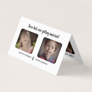 Spaß "Diese Kinder" Foto Save the Date Karte