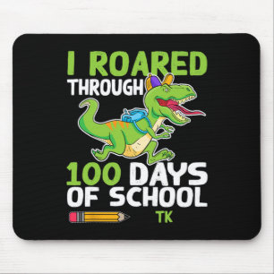 Spaß Dinosaurier Ich roch durch 100 Tage der Schul Mousepad