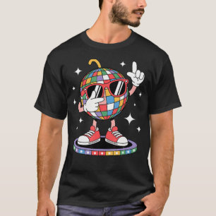 Spaß Disco-Kugel Dabbing-Sonnenbrille 70er Jahre N T-Shirt