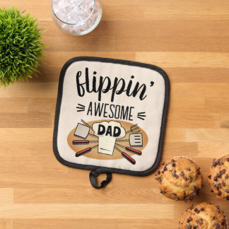 Spaß Drehend Phantastische Vater GRILLEN Topflappen