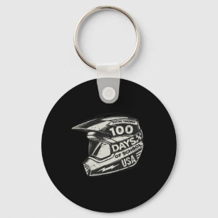 Spaß durch 100 Schultage - Race Helme Schlüsselanhänger