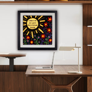 Spaß "Eigene Sonne schaffen" Unterricht Poster