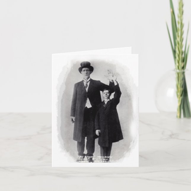 SPASS!  EIN RIESIGES HALLO! ~ ZIRKUS-RIESE!  KARTE (Vorderseite)