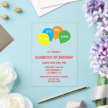 Spaß, einer zu sein 1. Geburtstag