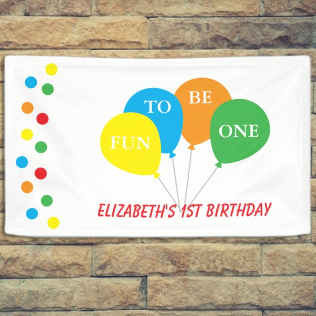 Spaß, Eins zu sein 1. Geburtstag Banner (Von Creator hochgeladen)