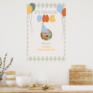 Spaß, EINS zu sein, Willkommen zum 1. Geburtstag, Poster