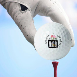 Spaß Einzigartige Botschaft für Golf Gal Golfball