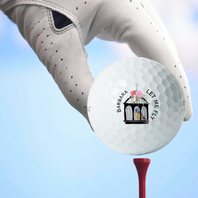 Spaß Einzigartige Botschaft für Golf Gal Golfball (Von Creator hochgeladen)