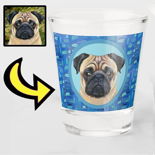 Spaß Einzigartiges Foto für den Hund Schnapsglas (Von Creator hochgeladen)