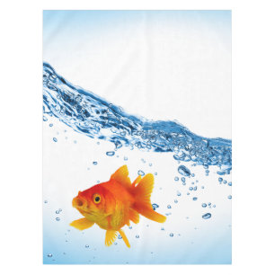 Spaß Einzigartiges Goldfish Fisch-Wasser Tischdecke