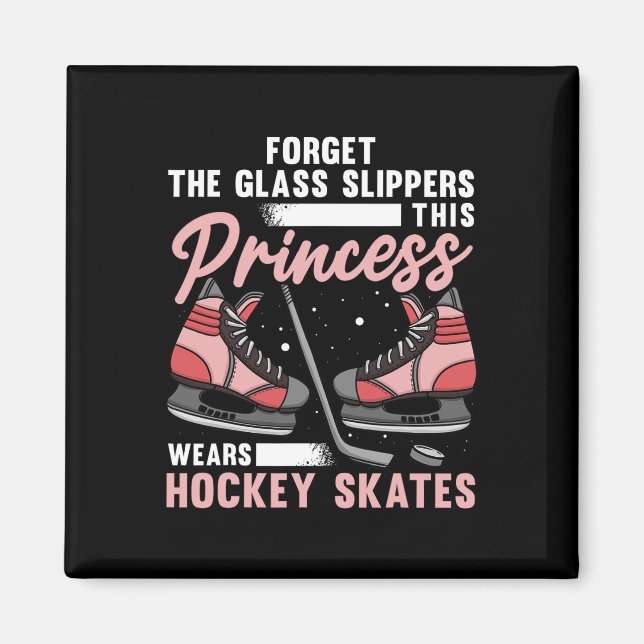 Spaß Eishockey-Art für Frauen Girls Eishockeyspiel Magnet (Vorne)