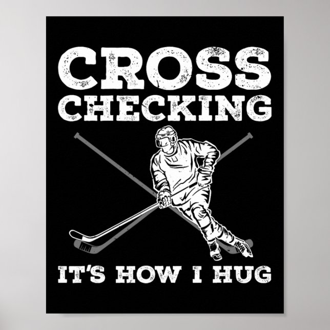 Spaß Eishockey Art für Männer Frauen Kinder Eishoc Poster (Vorne)