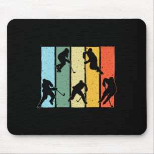 Spaß Eishockeykunst für Männer Eishockeyspieler Mousepad