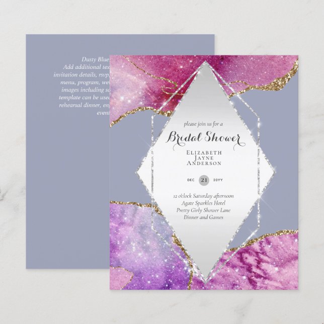 Spaß Elegant, Glittery BUDGET Brautparty (Vorne/Hinten)