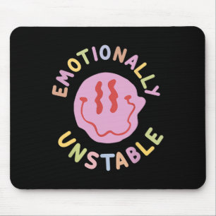 Spaß emotional instabile Retro Mental Health Aware Mousepad
