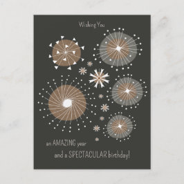 Spaß erfinderisch handgezeichnet Feuerwerk CC1105 Postkarte