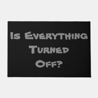 Spaß-Erinnerung vergessen nicht schwarze und graue Fußmatte