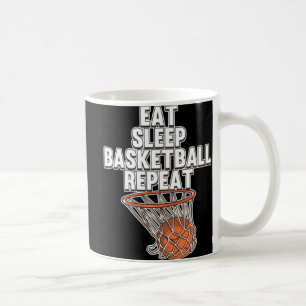 Spaß essen Schlaf Basketball Wiederholen Sport Tra Kaffeetasse