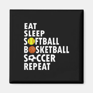 Spaß essen Schlafsofa Bysketbyll Soccer Men Boys Magnet