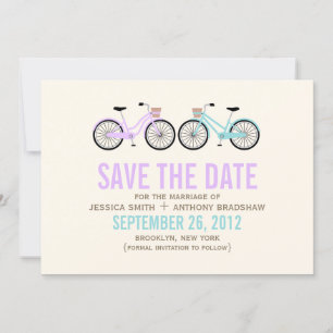 Spaß-Fahrräder Hochzeit retten das Datum Save The Date