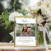 Spaß Fakten Foto Hochzeit Rezeption Tischnummern