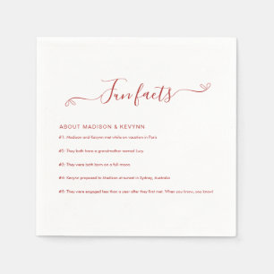 Spaß Fakten Hochzeiten von Napkins Serviette