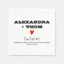 Spaß Fakten Hochzeiten von Napkins