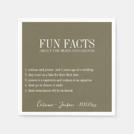 Spaß Fakten Martini Olive Personalisiert Serviette