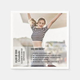 Spaß Fakten wussten Sie Abschluss Foto modern Serviette