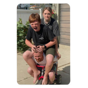 Spaß Familie auf Trick Magnet