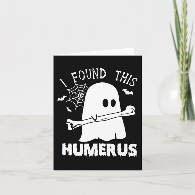 Spaß fand ich diesen Humerus Boo Ghost Halloween C Karte (Vorderseite)