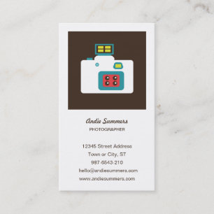 Spaß farbenfroh Lomo Action S Kamera Fotograf Visitenkarte