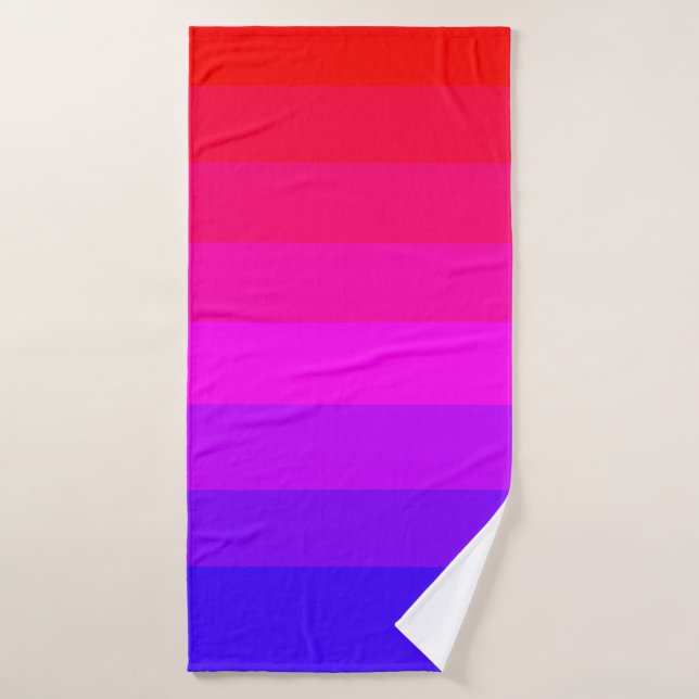 Spaß farbenfroh Ombre Gradient Badehandtuch (Badehandtuch)