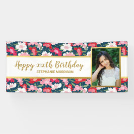 Spaß farbenfrohe Blume, jedes Alter, Ihr Foto Gebu Banner