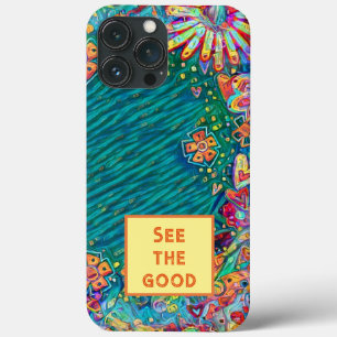 Spaß farbenfrohe Blütenblüte "See the Good"-Angebo Case-Mate iPhone Hülle