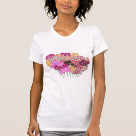Spaß farbenfrohe, helle Happy Blume T-Shirt
