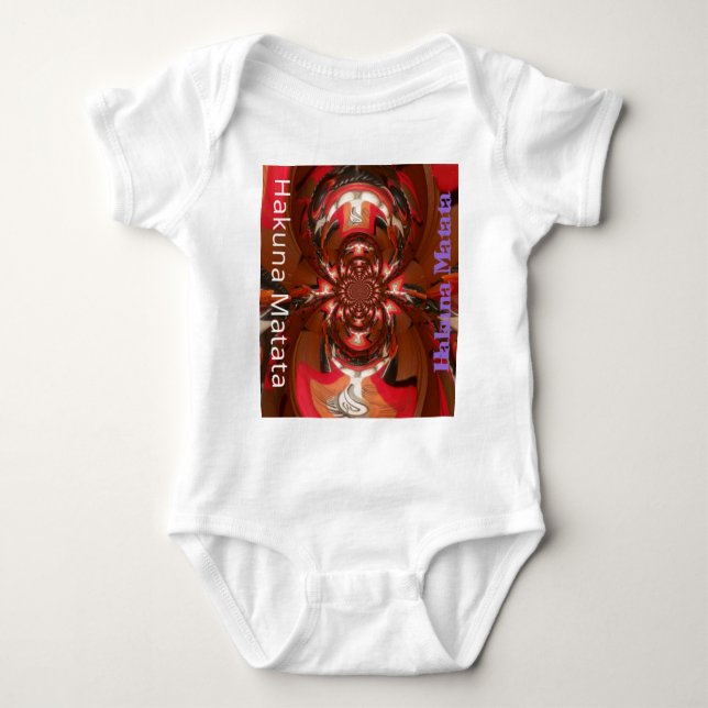 Spaß farbenfrohes afrikanisches Design Baby Strampler (Vorderseite)