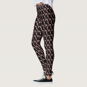 Spaß, festliche Zuckerstangen Leggings