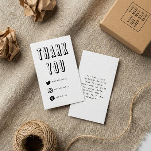 Spaß fett danke Ihnen Einschließungskarte Begleitkarte