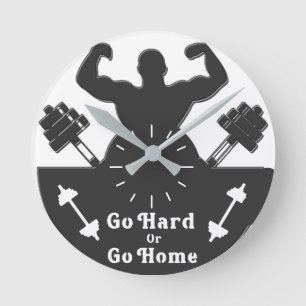 Spaß/Fitness-Gym Runde Wanduhr