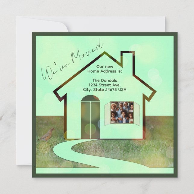 Spaß Foto und Vögel Wir haben die Zuhause Ankündig (Vorderseite)